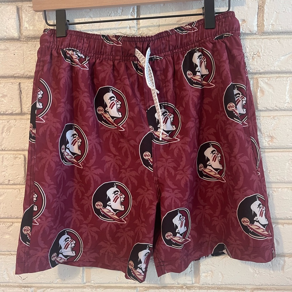 Youth Wes Willy Florida State Seminoles Palm Tree Swim Shorts XL
